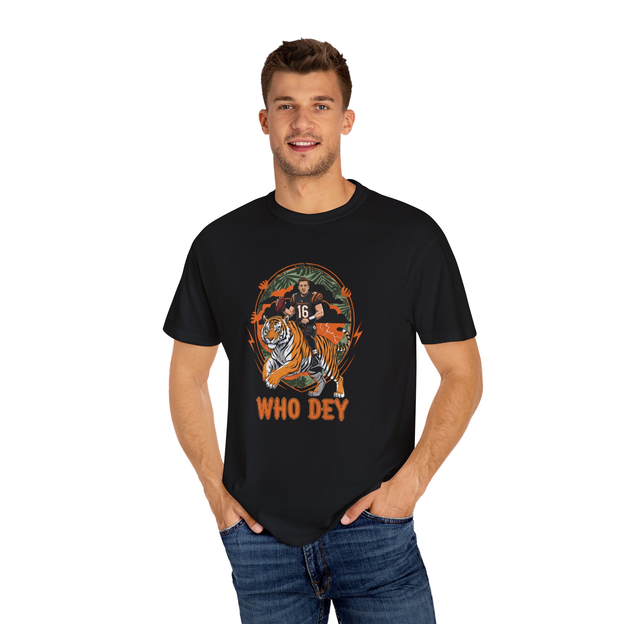 Joe Flacco Cincinnati Bengals T-Shirt | Limited Edition “Flacco in the Jungle” Tee 2 Joe Flacco Cincinnati Bengals T-Shirt | Limited Edition “Flacco in the Jungle” Tee