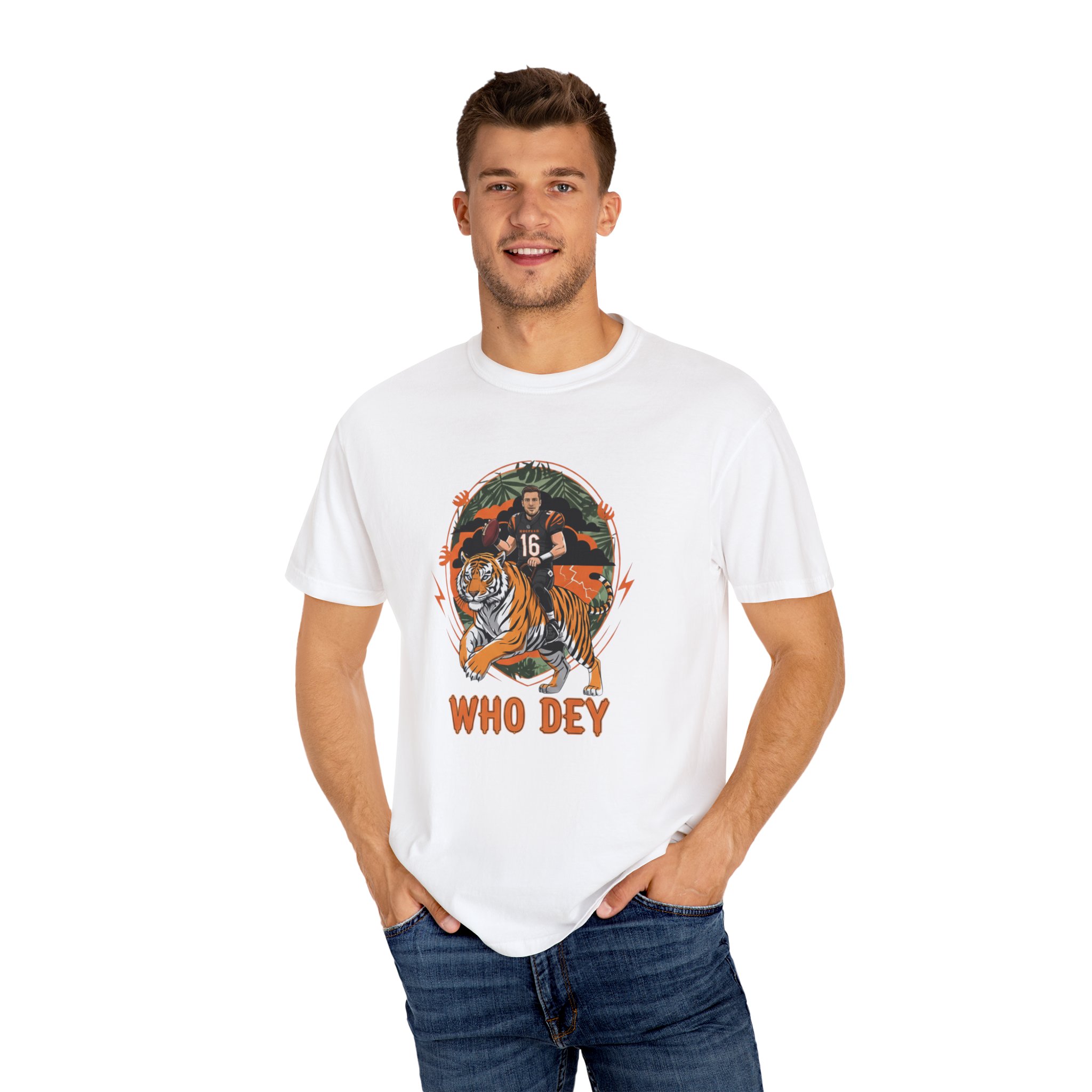 Joe Flacco Cincinnati Bengals T-Shirt | Limited Edition “Flacco in the Jungle” Tee 4 Joe Flacco Cincinnati Bengals T-Shirt | Limited Edition “Flacco in the Jungle” Tee