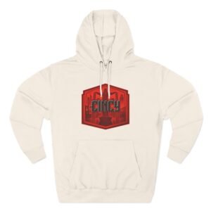 City Skyline Red Badge Hoodie