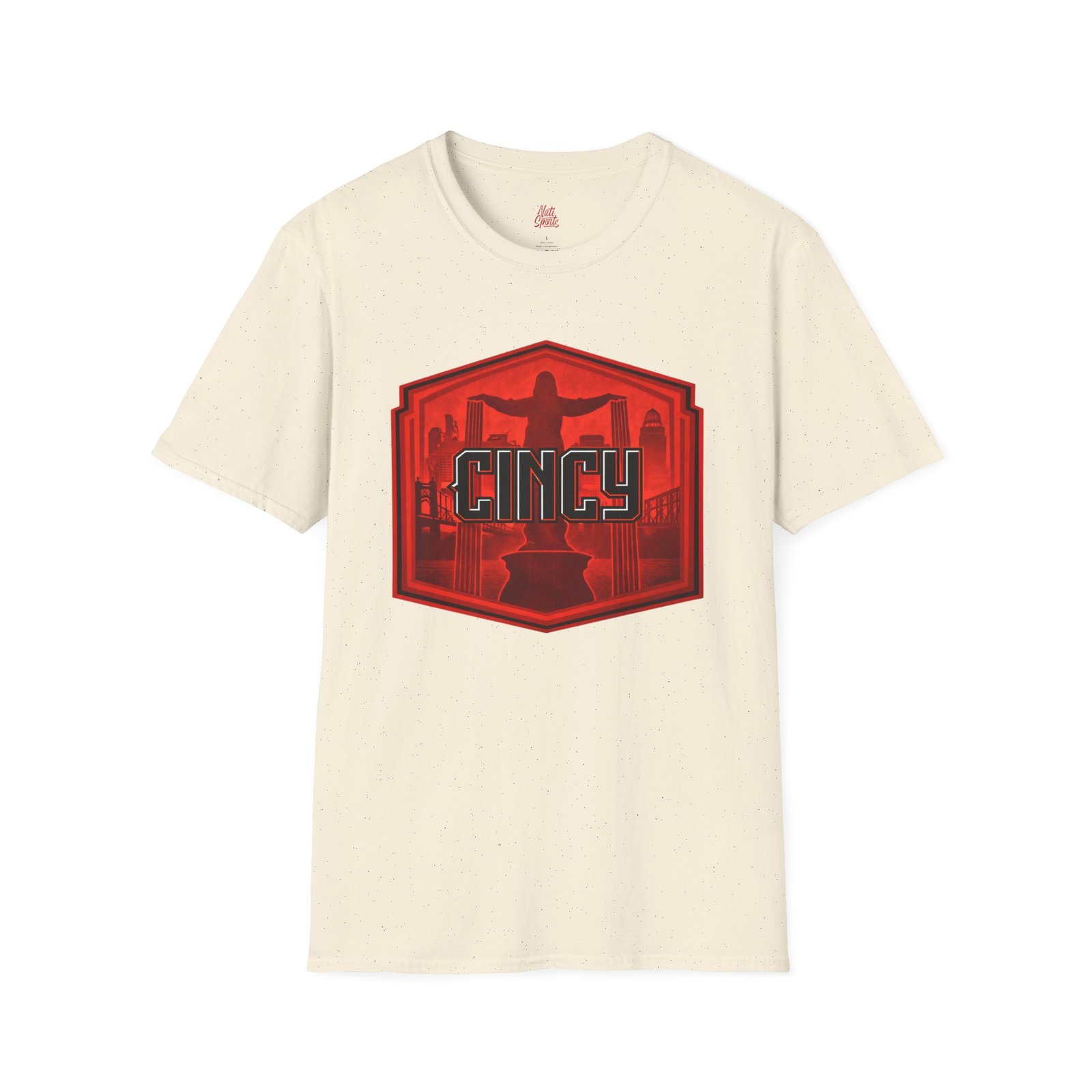 Cincinnati Reds City Connects 2.0 T-shirt — Red Cincinnati Cityscape Badge 11 Cincinnati Reds City Connects 2.0 T-shirt — Red Cincinnati Cityscape Badge - Image 11