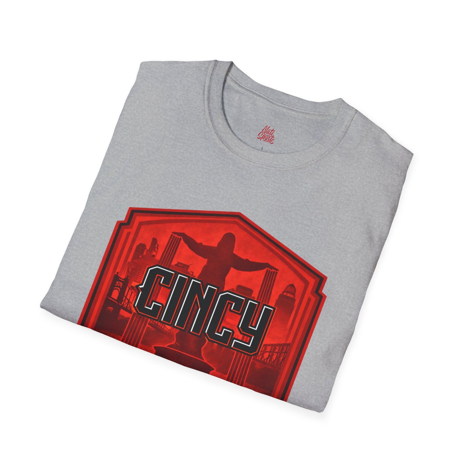 Cincinnati Reds City Connects 2.0 T-shirt — Red Cincinnati Cityscape Badge 10 Cincinnati Reds City Connects 2.0 T-shirt — Red Cincinnati Cityscape Badge - Image 10
