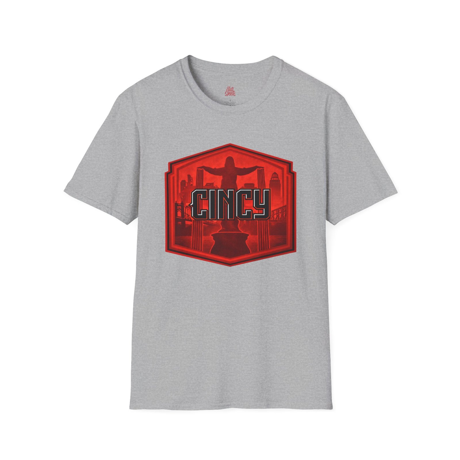 Cincinnati Reds City Connects 2.0 T-shirt — Red Cincinnati Cityscape Badge 8 Cincinnati Reds City Connects 2.0 T-shirt — Red Cincinnati Cityscape Badge - Image 8