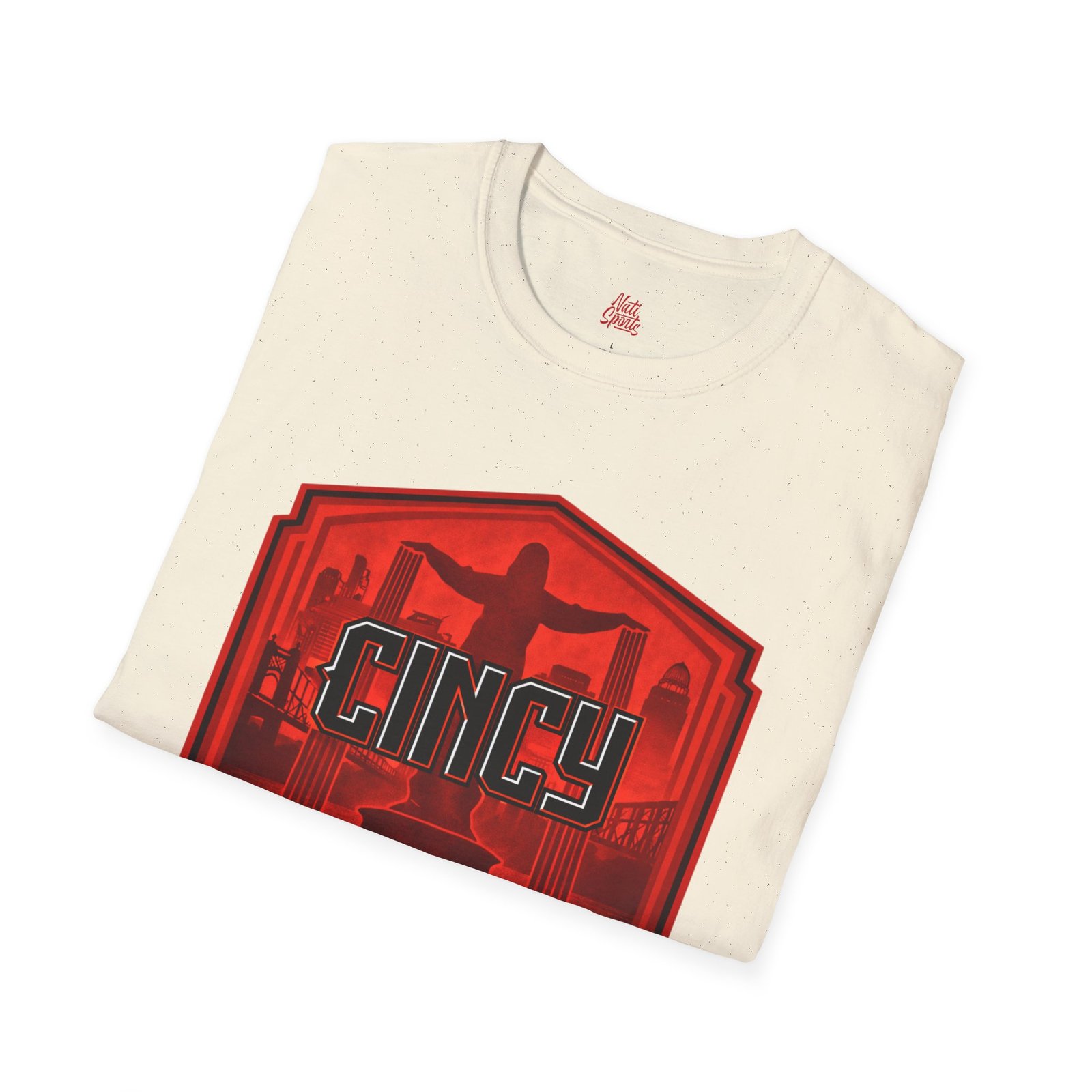 Cincinnati Reds City Connects 2.0 T-shirt — Red Cincinnati Cityscape Badge 13 Cincinnati Reds City Connects 2.0 T-shirt — Red Cincinnati Cityscape Badge - Image 13