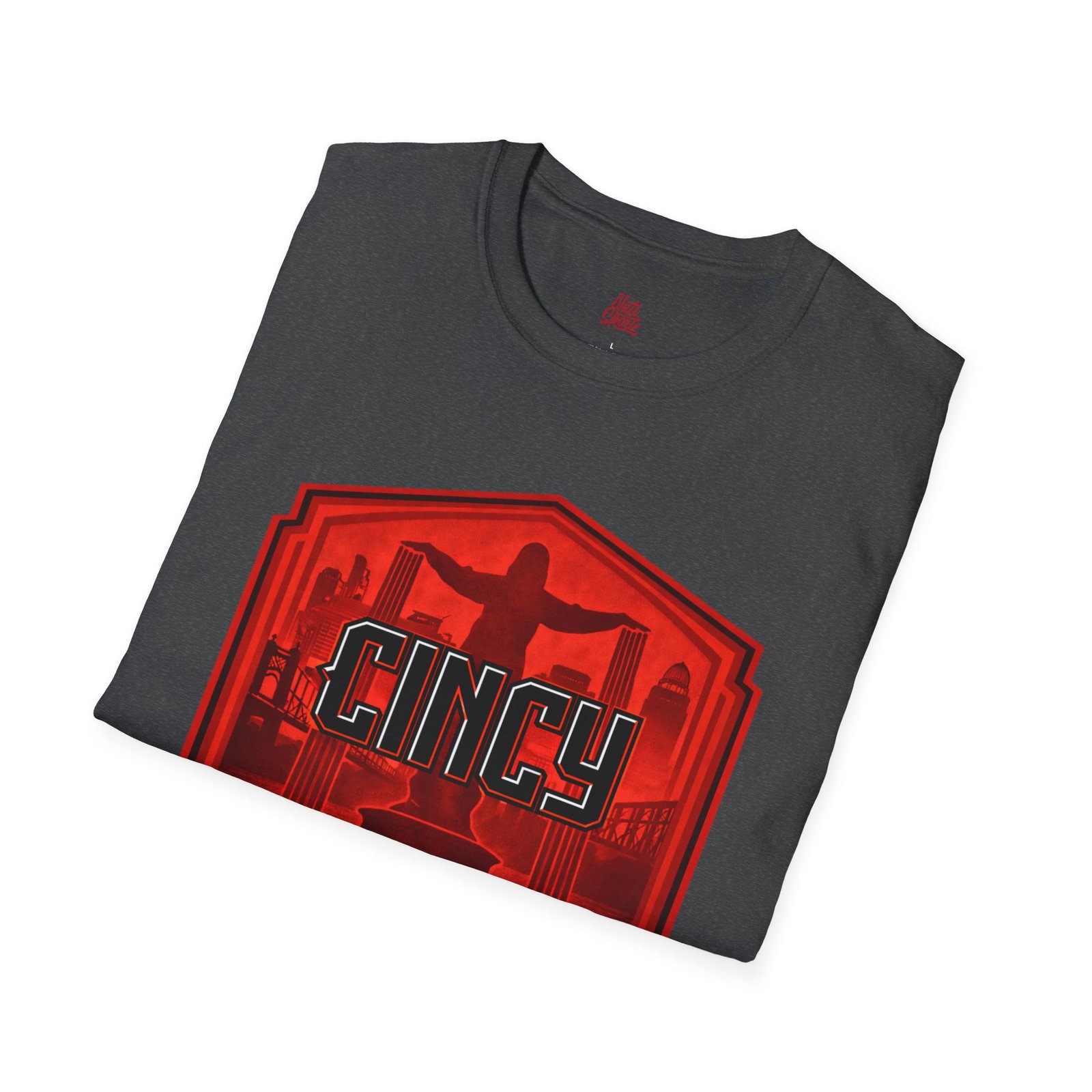 Cincinnati Reds City Connects 2.0 T-shirt — Red Cincinnati Cityscape Badge 17 Cincinnati Reds City Connects 2.0 T-shirt — Red Cincinnati Cityscape Badge - Image 17